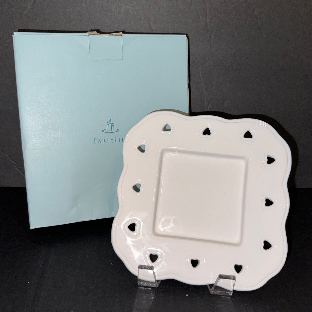 Party Lite Square Tray-Valentine's Day!